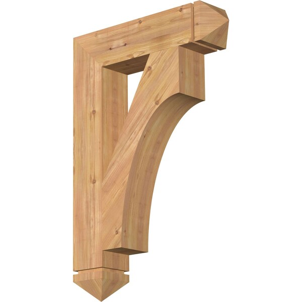Ekena Millwork Westlake Arts & Crafts Smooth Bracket, Western Red Cedar, 5 1/2"W x 26"D x 38"H BKT06X26X38WTL03SWR - main